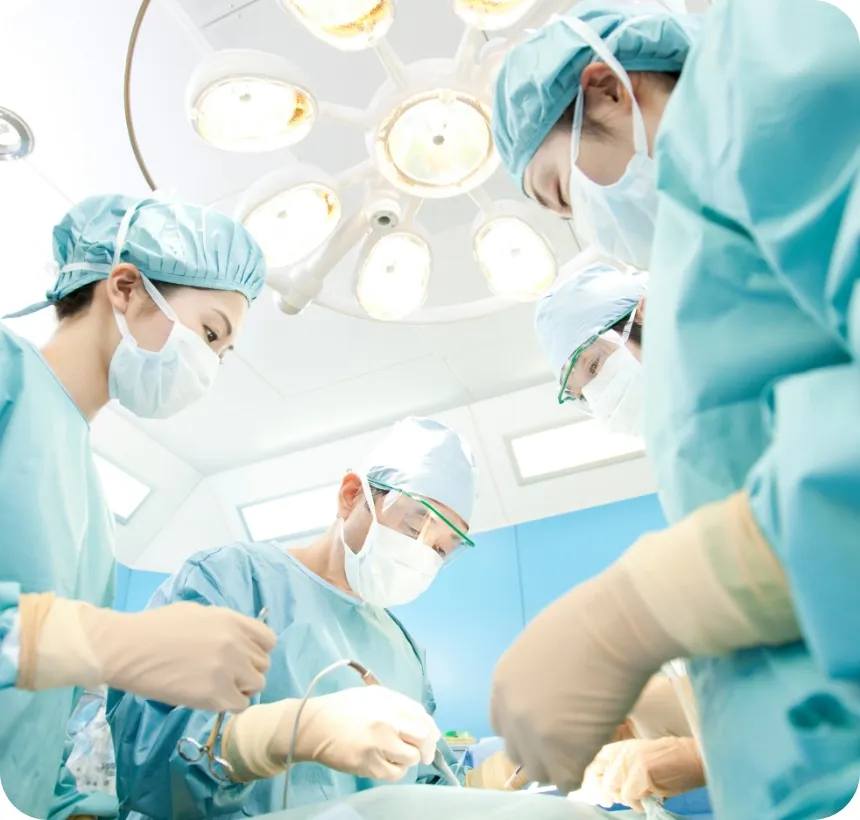 肺がん手術専門の呼吸器外科医と麻酔科専門医による確かな技術